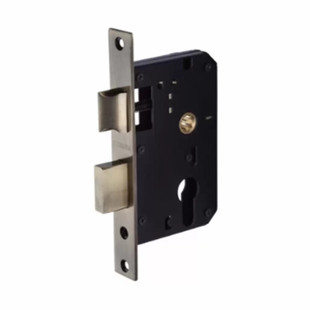 Europa B701 7 Inch Latch with Dead Bolt Mortise Lock (45 x 45 Backset) - Antique Brass