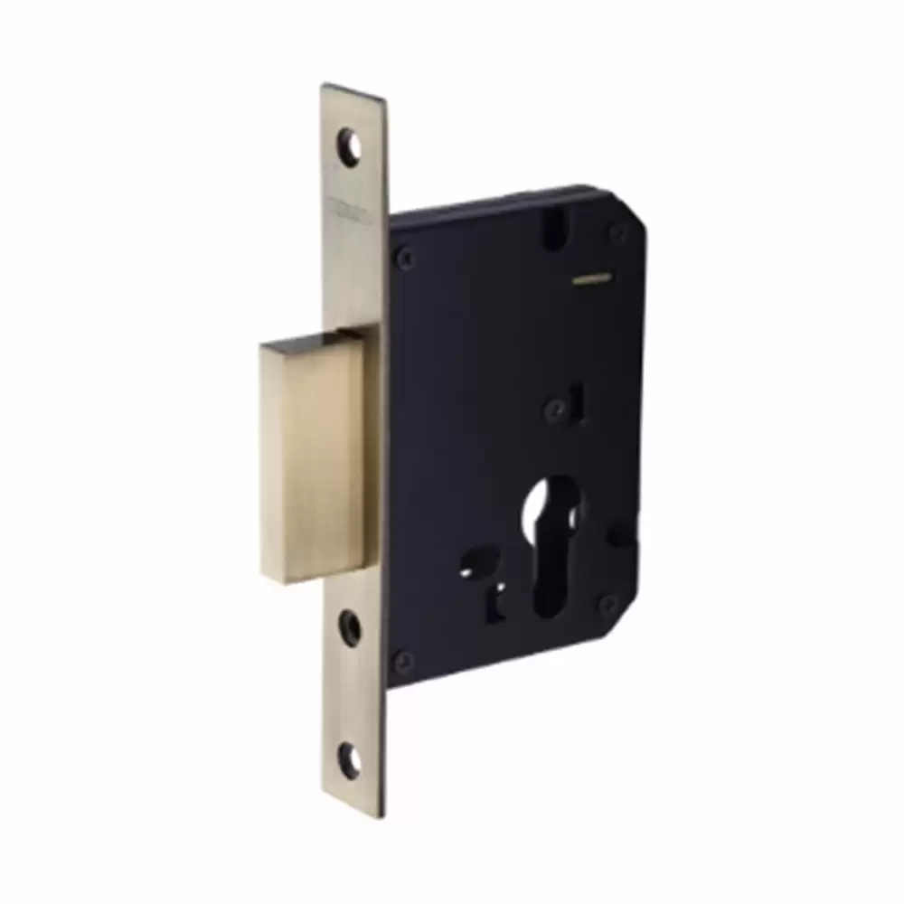 Europa B711 7 Inch Latch with Dead Bolt Mortise Lock (50 Backset)+ Key Hole - Antique Brass