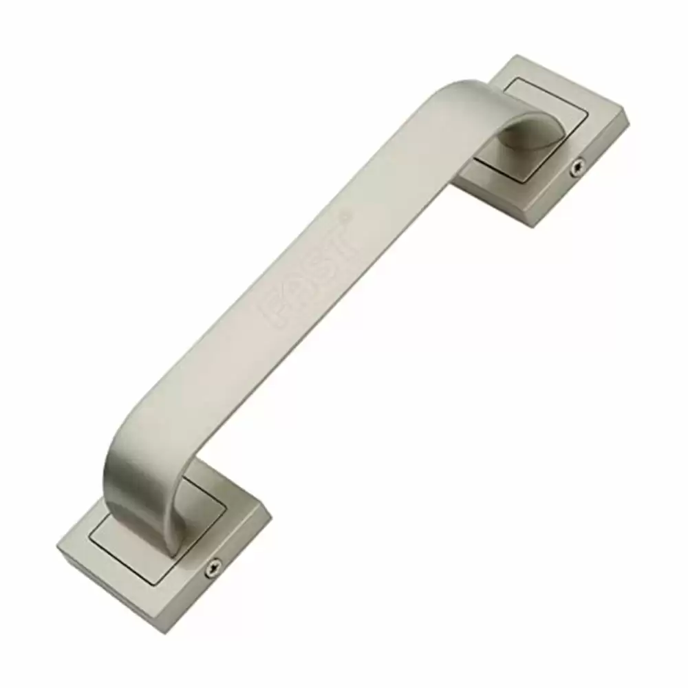 FAST DH11 Zinc Alloy Pull Main Door Handle - 8 Inch (Silver Satin Finish)