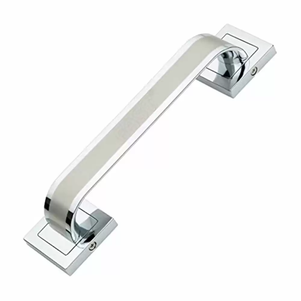 FAST DH11 Zinc Alloy Pull Main Door Handle - 8 Inch (Chrome Plated Two Tone Finish)