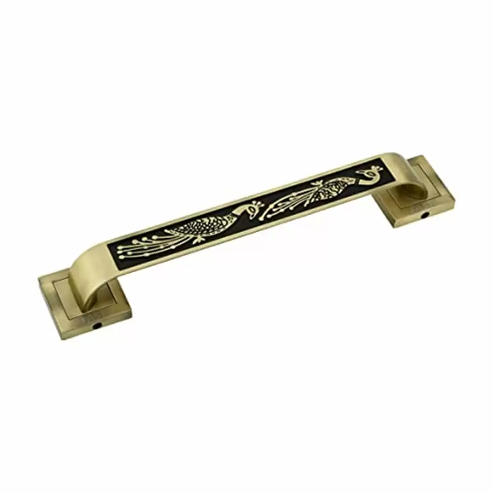 Fast DH12Z Peacock Pull Main Door Handle, 12 Inch (Brass Antique Finish)