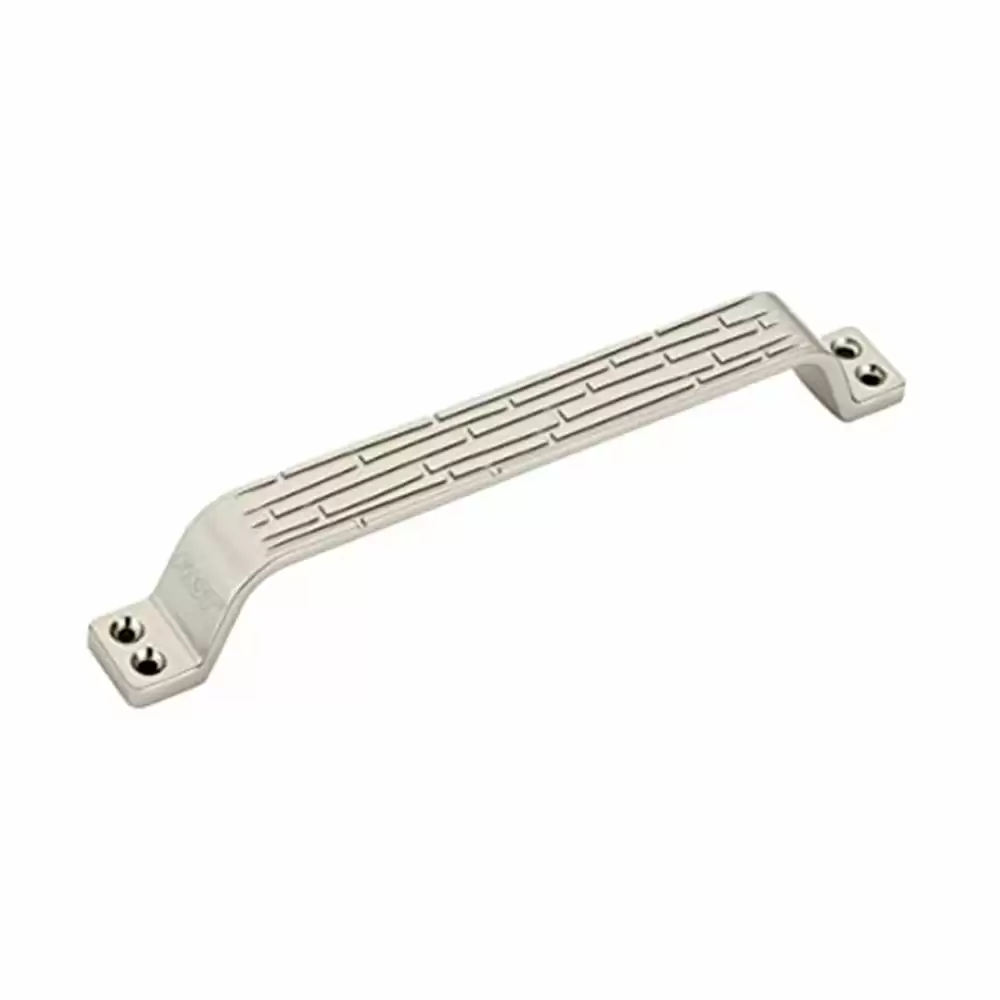 FAST DH301Z Two Hole Front Screw Pull Main Door Handle, Steel - 8 Inch (Silver Satin Finish)