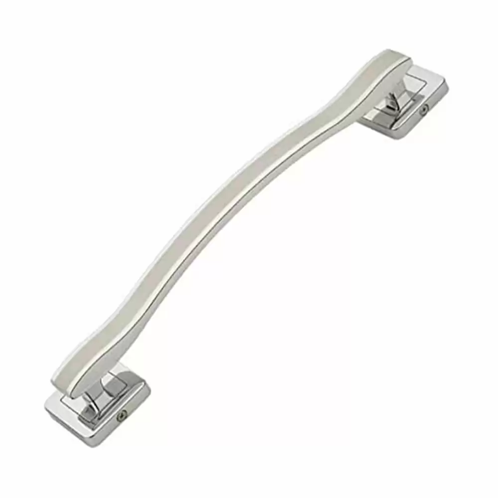 FAST DH34 Zinc Alloy Pull Main Door Handle - 12 Inch (Silver Satin Two Tone Finish)