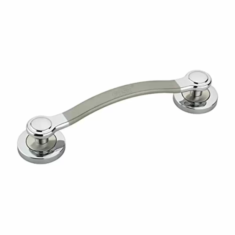 FAST DH37 Zinc Alloy Pull Main Door Handle - 8 Inch (Silver Satin Two Tone Finish)