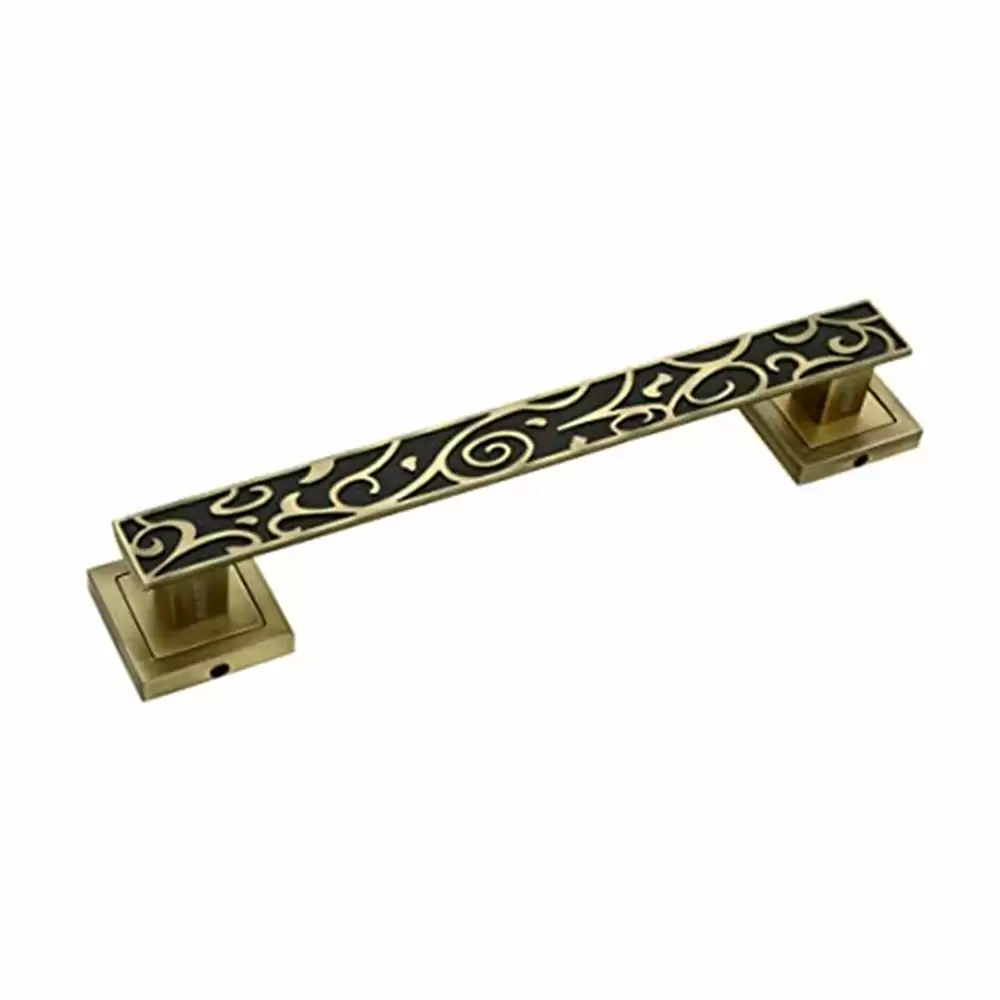 FAST DH55 BA Zinc Pull Main Door Handle - 12 Inch (Brass Antique Finish)