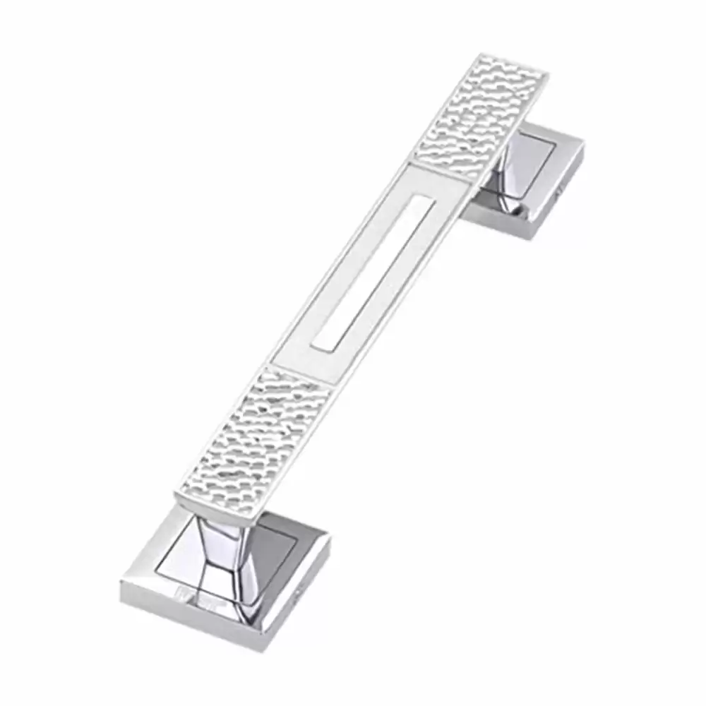 FAST DH61 Zinc Alloy Pull Main Door Handle - 10 Inch (Steel White Finish)