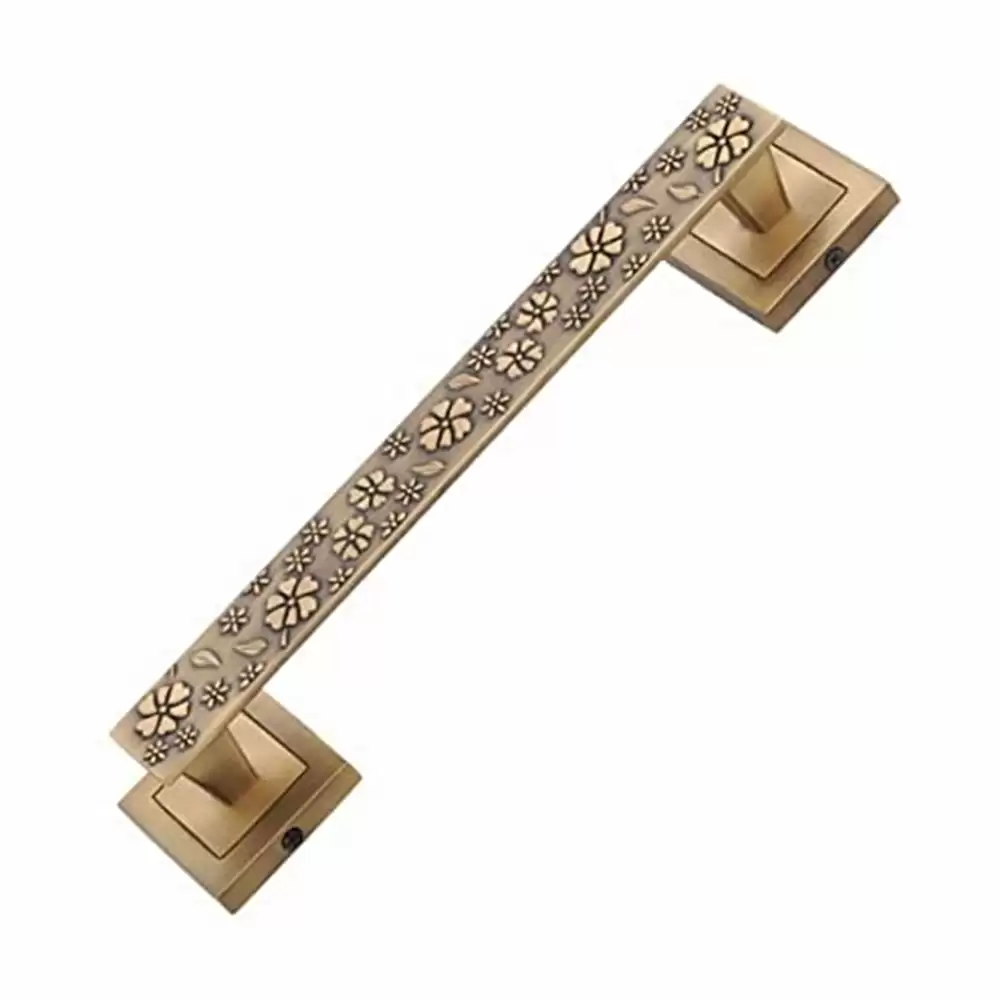 FAST DH71 BA Zinc Alloy Pull Main Door Handle - 10 Inch (Brass Antique Finish)