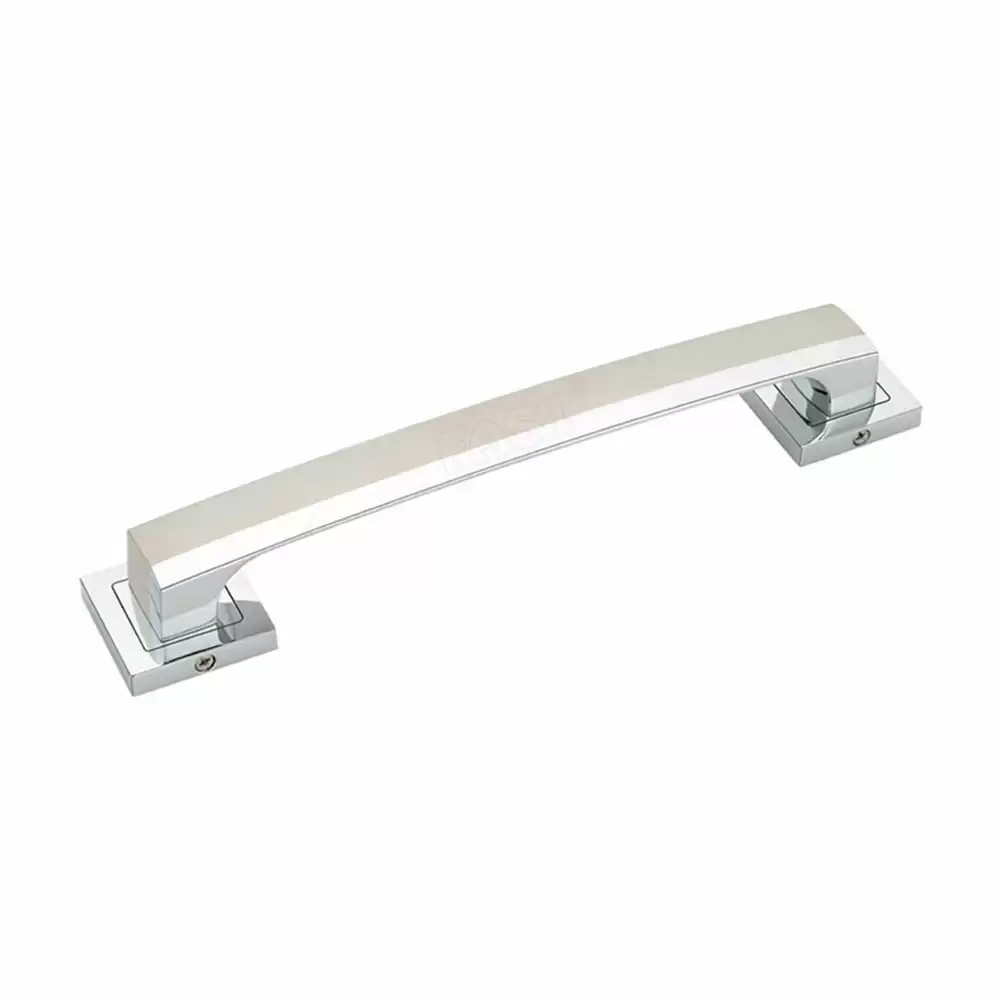 (Pack of 10) FAST DH97Z Zinc Alloy Main Door Pull Handle - 12 Inch (Chrome Plated Two Tone Finish)