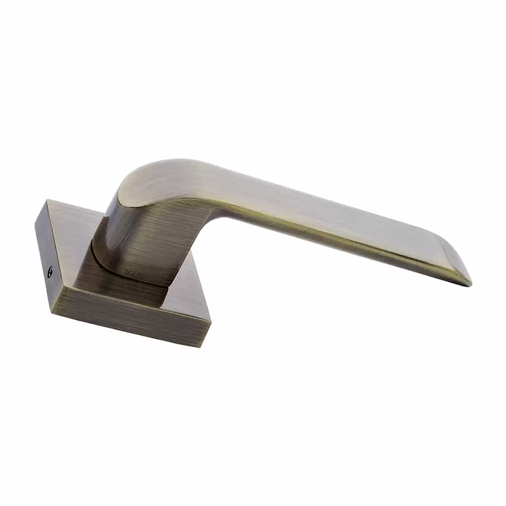 Europa MHZR610 Zinc Mortise Rose Type Door Handle - Antique Brass