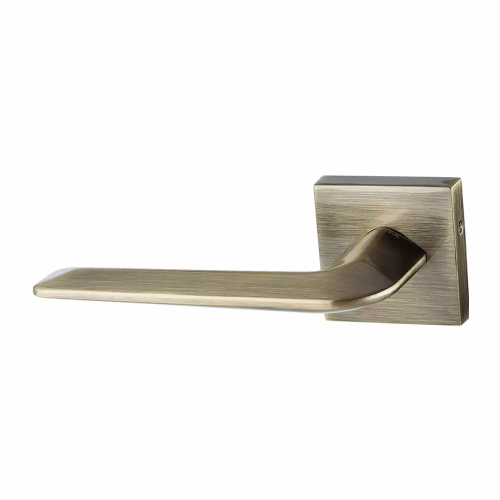 Europa MHZR611 Zinc Mortise Rose Type Door Handle - Antique Brass