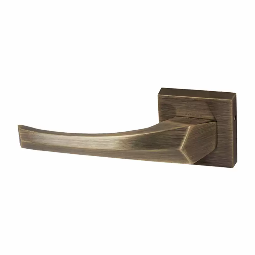 Europa MHZR628 Zinc Mortise Rose Type Door Handle - Antique Brass