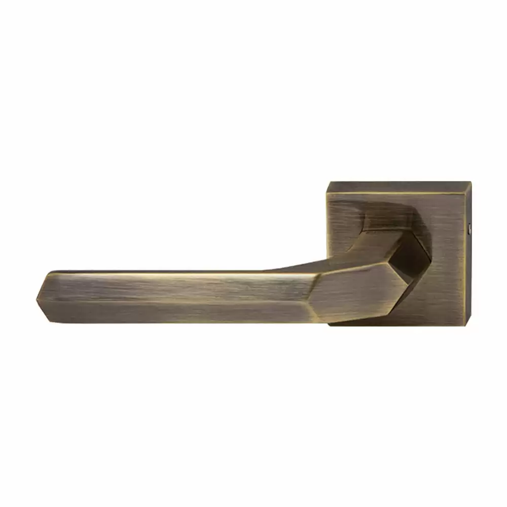 Europa MHZR636 Zinc Mortise Rose Type Door Handle - Antique Brass