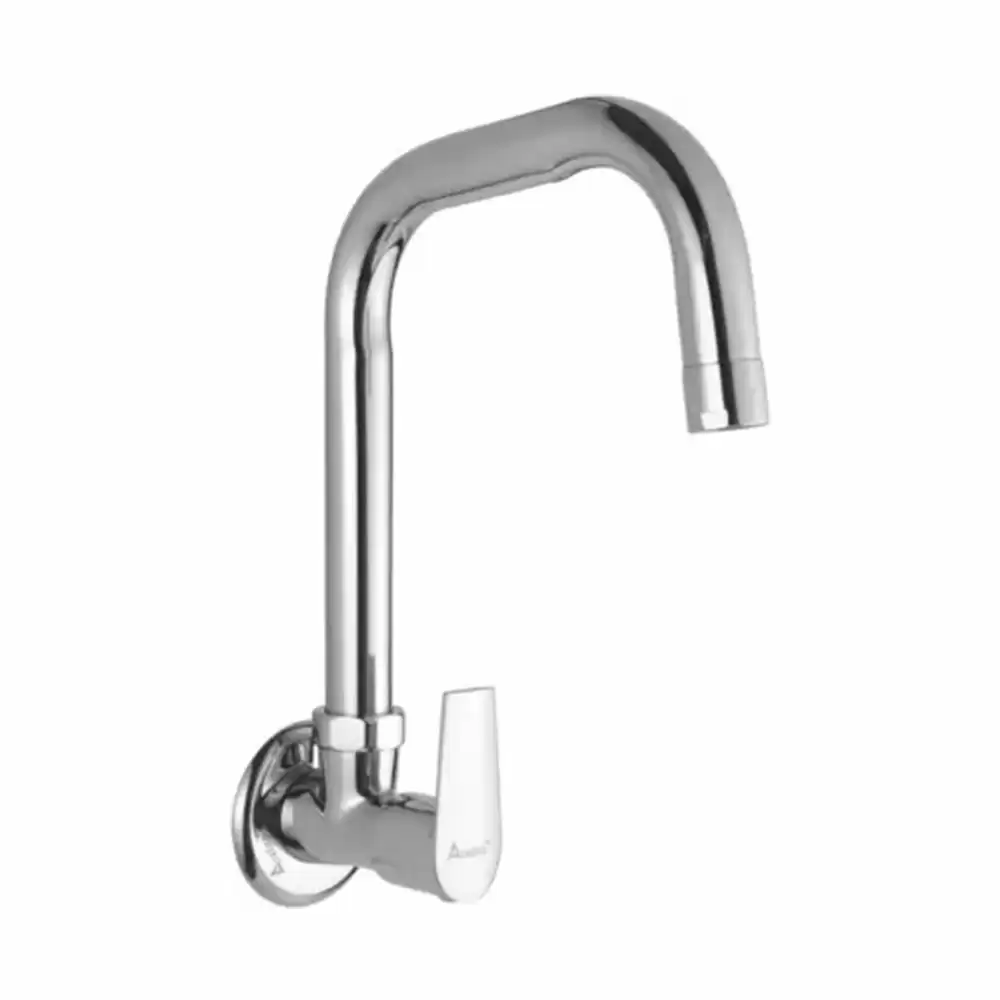 Acetap Ovel OVE-0686 Wall Mount Kitchen Sink Tap with Wall Flange (Chrome Finish)