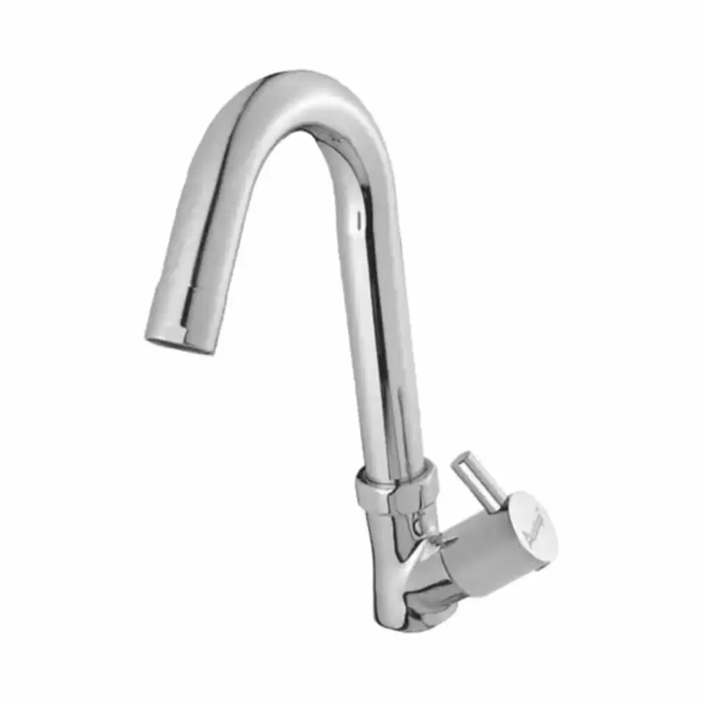 Acetap Rim RIM-0583 Swan Neck Kitchen Sink Tap With Wall Flange (Chrome Finish)