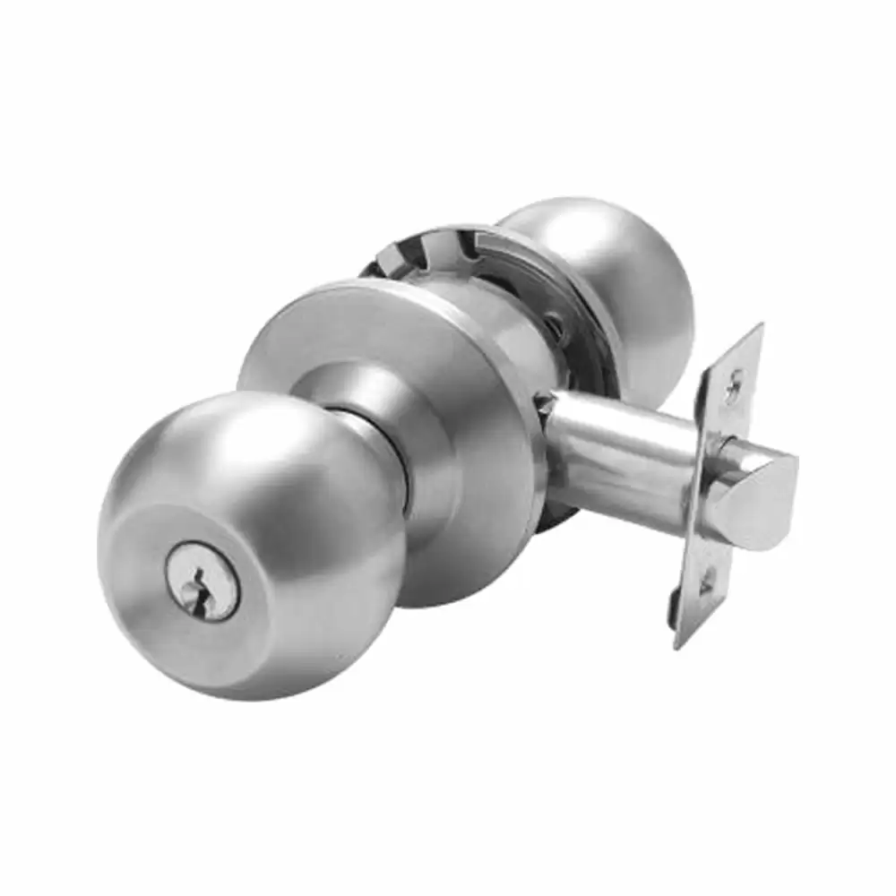 Taiton TCKL-11 One Side Key & Push Button Cylindrical Lock - Satin Stainless Steel