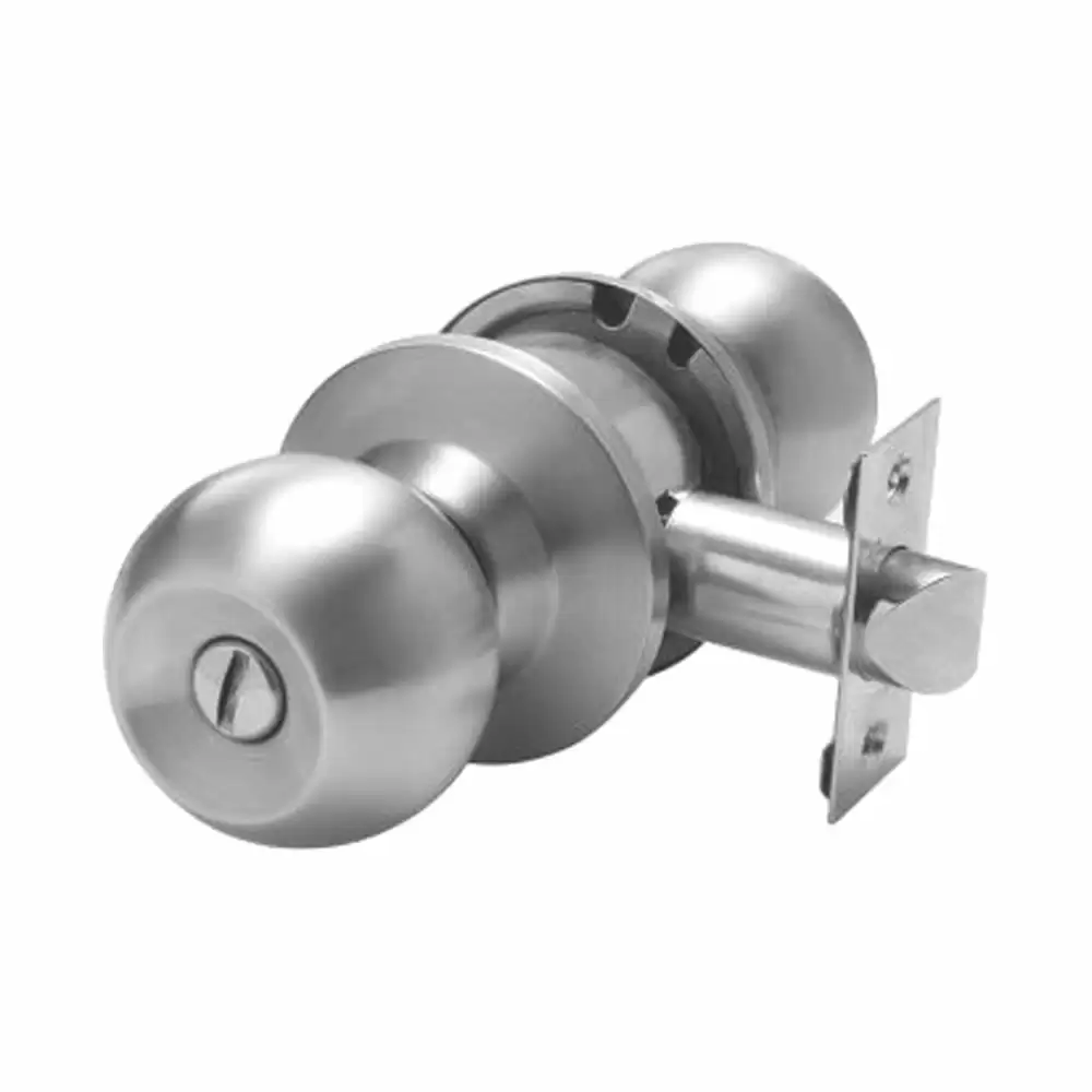 Taiton TCKL-22 One Side Coin & Push Button Cylindrical Lock - Satin Stainless Steel