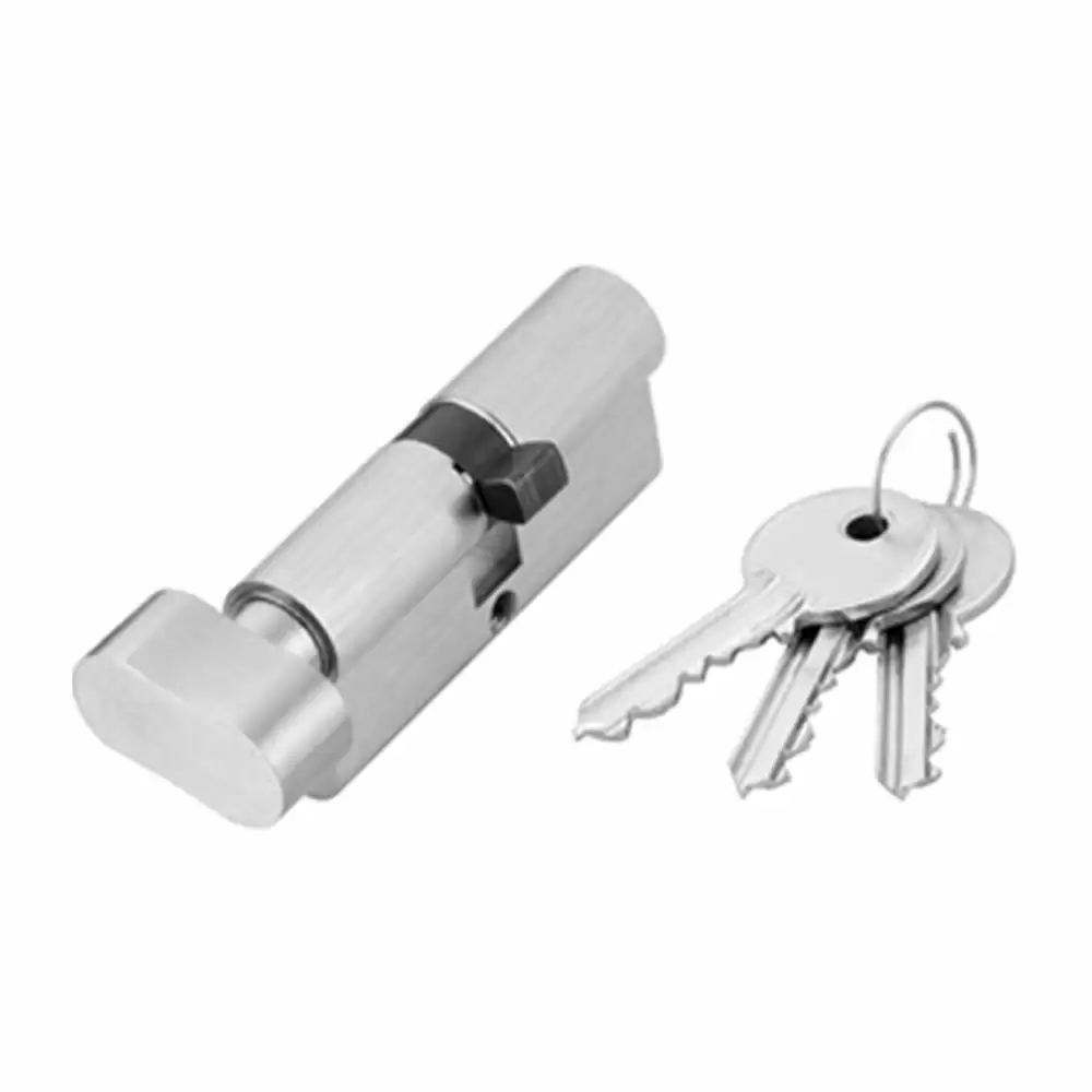 Taiton TMC-22-K2N-N SS 304 One Side key & One Side Knob Pin Cylindrical Lock - 60 mm