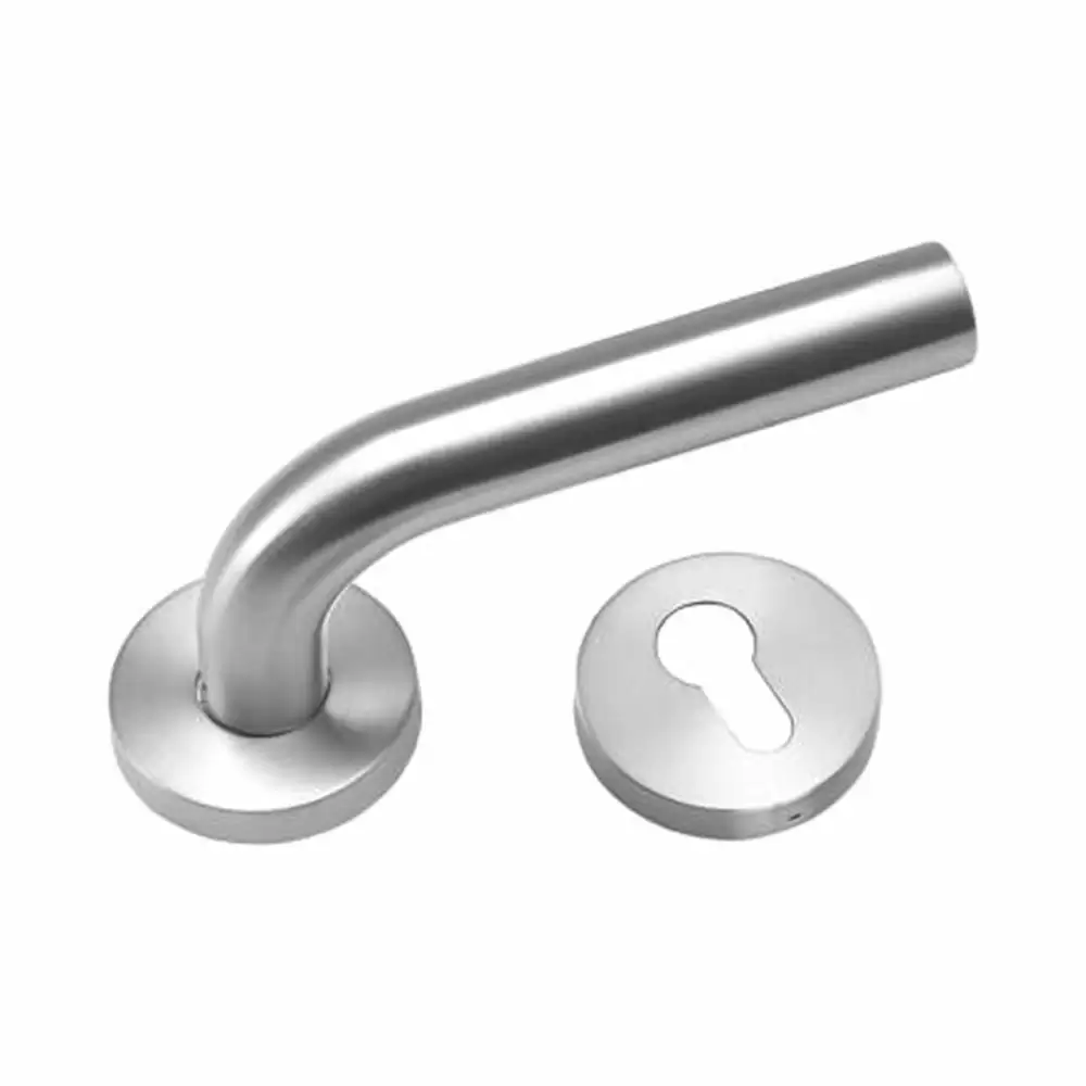 Taiton TMH-22 SS 304 L-Shape Tubular Mortise Door Handle - Satin Stainless Steel