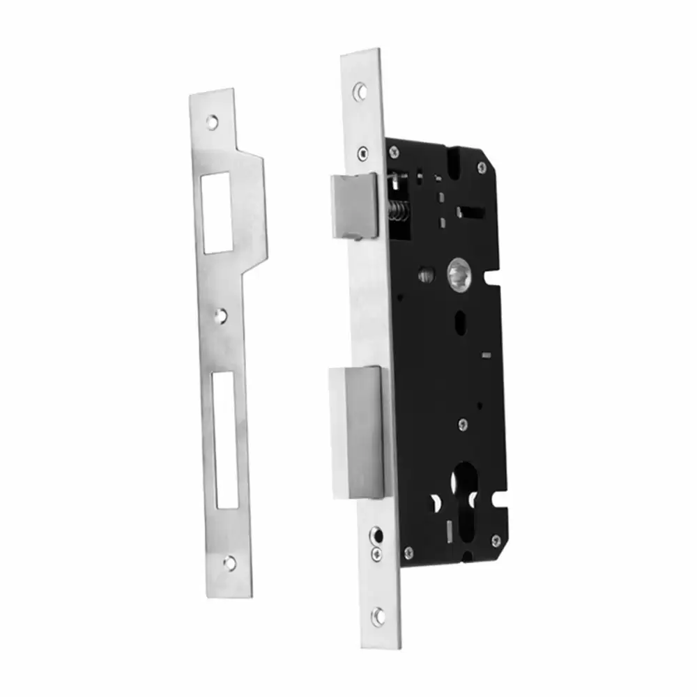 Taiton TML-11 Zinc Alloy Lock Body for Wooden Doors with Latch & Dead Bolt Mortise Locks - Satin Stainless Steel