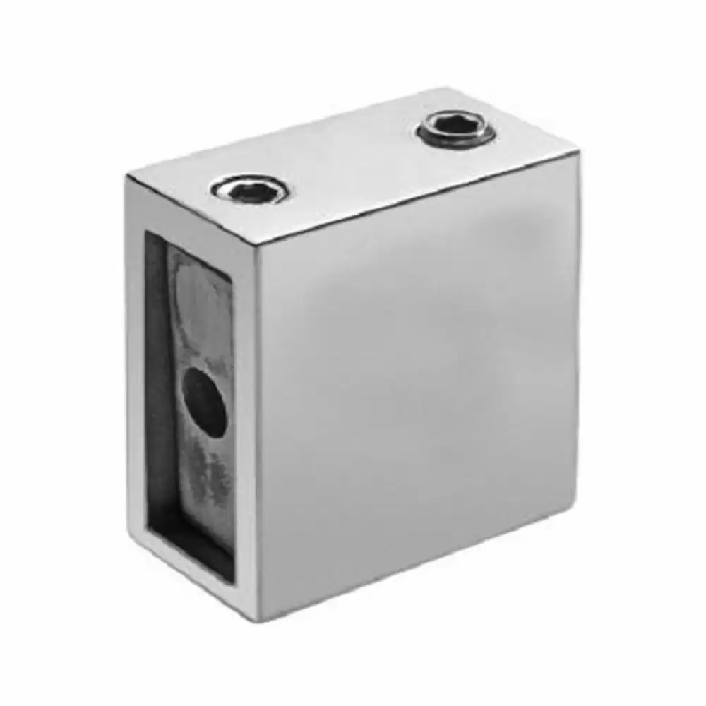 Taiton TSSKH-1-ED Wall to Track Connector Glass Sliding Fitting - Polished Stainless Steel