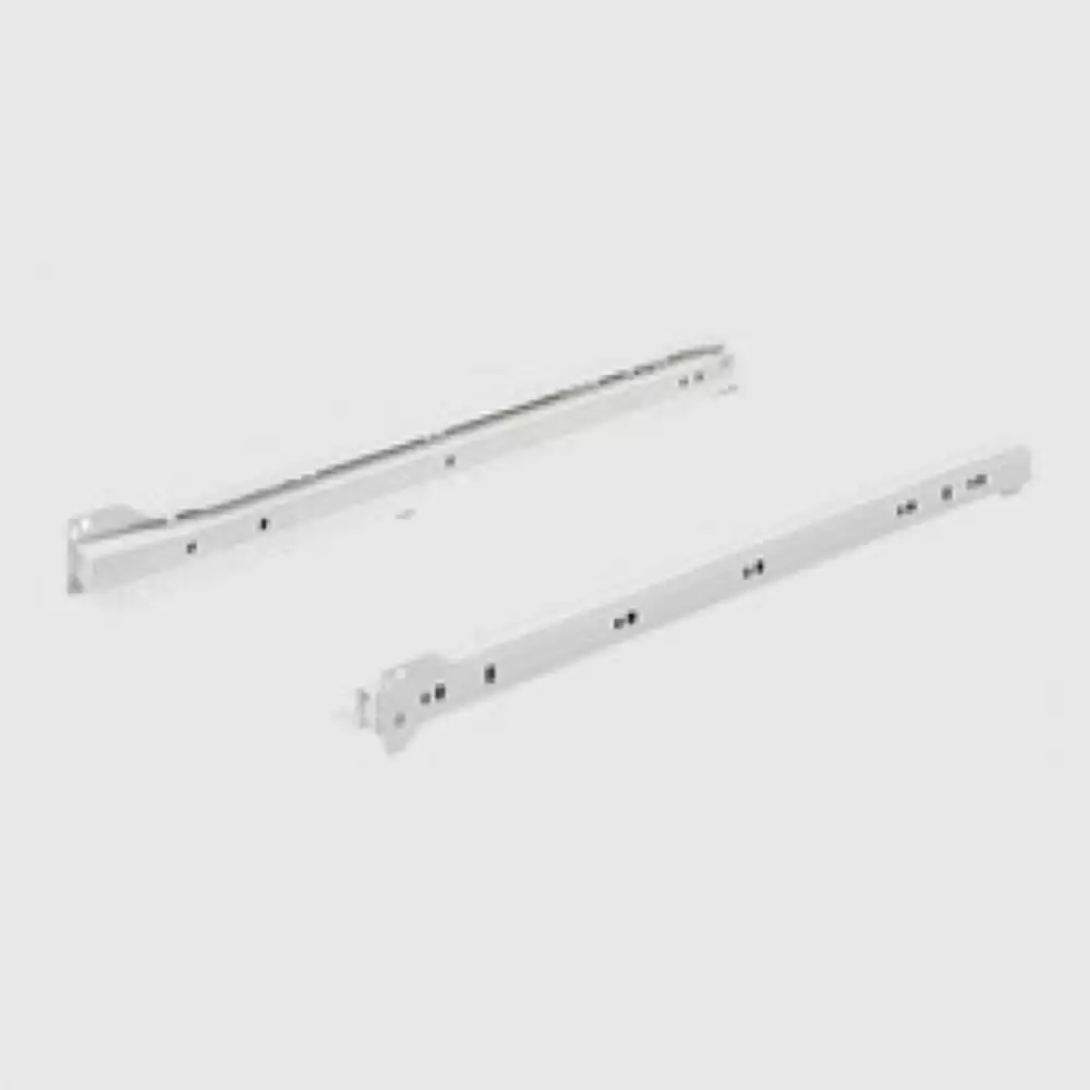 Hettich FR 302 Part Extension Soft Close Drawer Slides with Stop Control - 300 mm (Zinc)