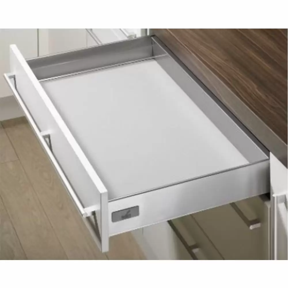 Hettich InnoTech-420 mm Full Extension Silent Drawer System, Height 70 mm  - 30 Kg (Silver)