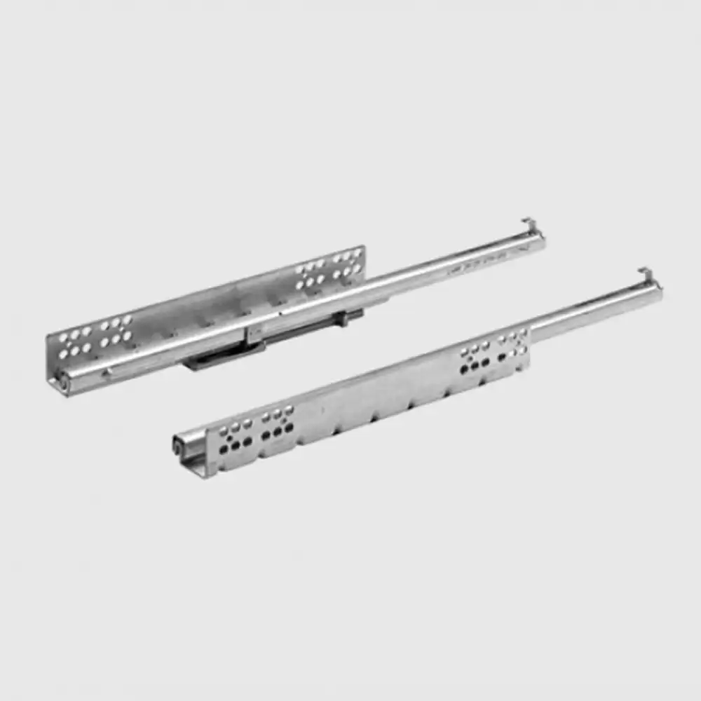 Hettich Quadro 25 Partial Extention Push To Open Drawer Slides - 450 mm (Zinc)