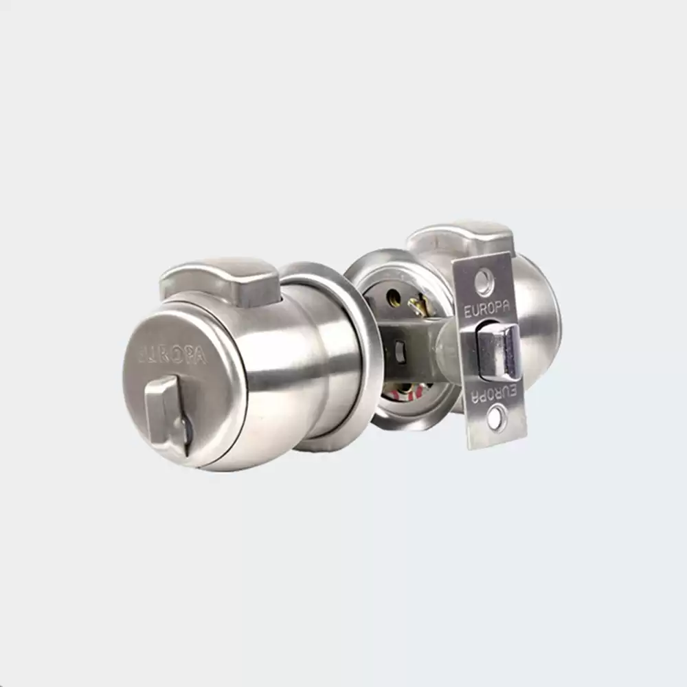 Europa C320SS One Side Coin & One Side Knob Cylindrical Lock - Stainless Steel