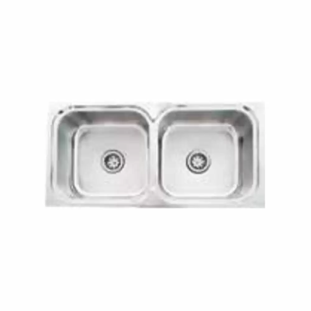 Futura Dura Double Bowl Stainless Steel Kitchen Sink - Satin Finish (31 L x 18 W x 7.5 H) Inch