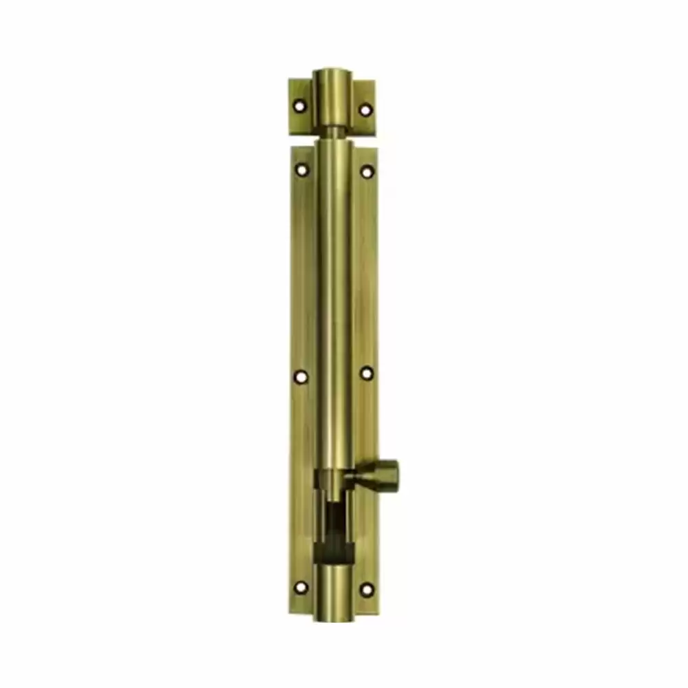 Atlantic Plain Push to Close Latch 8 Inch Tower Bolt - Antique Finish