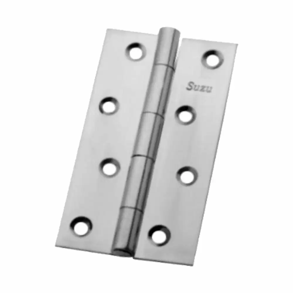 Suzu RH028 Stainless Steel Riveted Narrow Butt Hinge Without Greasing (50x13x13) - Glossy Finish