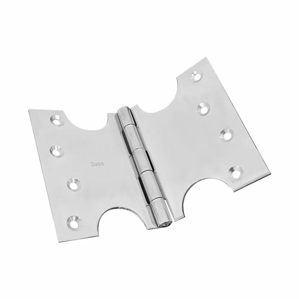 Suzu RH036 Stainless Steel Riveted Parliament Butt Hinge (100x100x150) - Glossy Finish