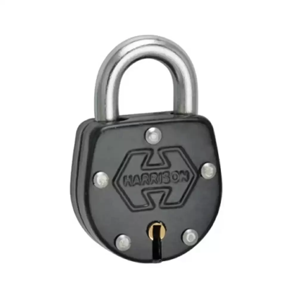 Harrison No.21 6 Levers Padlock With 2 Keys - 40 mm (Powder Coated)