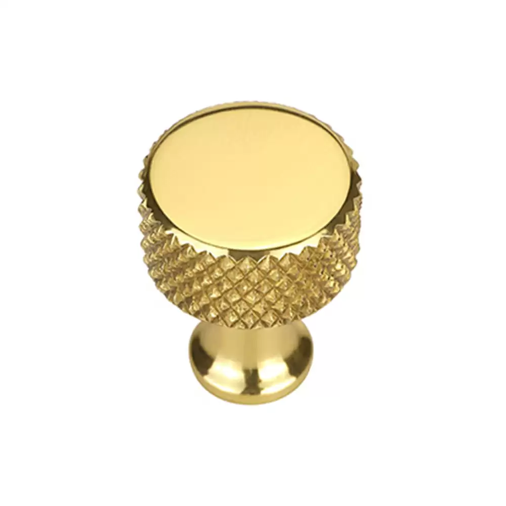 AceLine Eureka Brass Drawer Knob Polished Brass (PBE) 30 mm Diameter