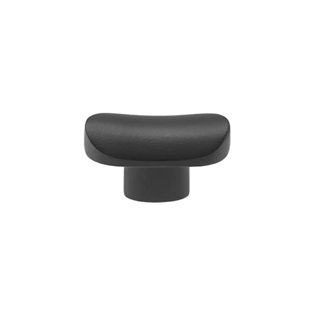 AceLine Spartan Brass Drawer Knob Powder Coated Black (PCB) 38 mm Square