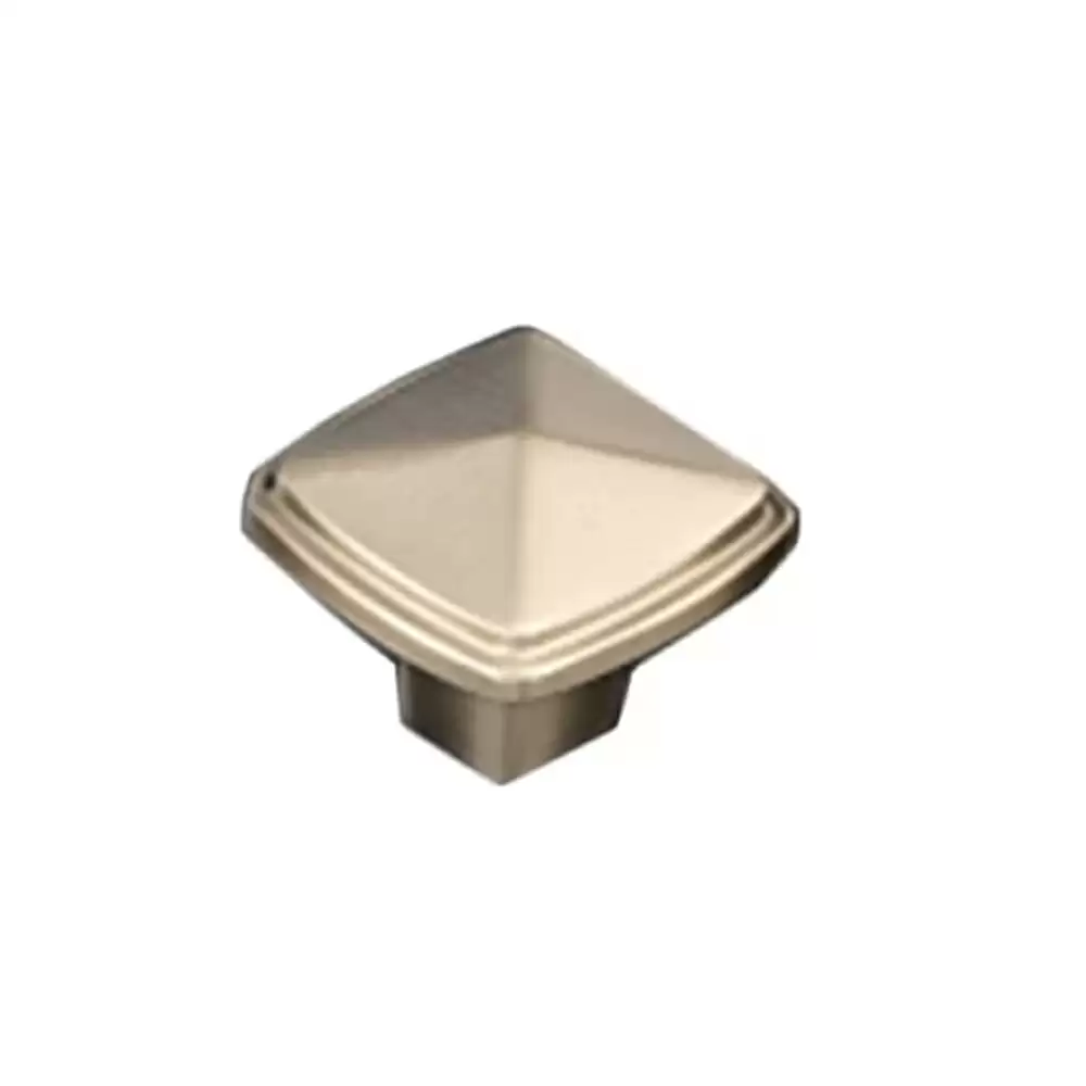 AceLine Domus Brass Drawer Knob Dull Nickel Brushed (DNBE) 38 mm Square 