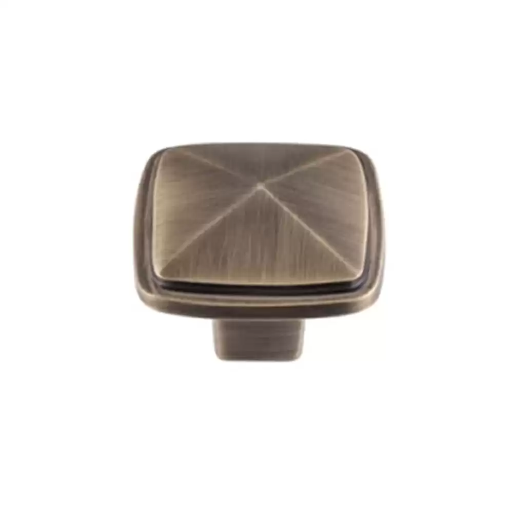 AceLine Domus Brass Drawer Knob English Bronze Matt (EBM) 38 mm Square 