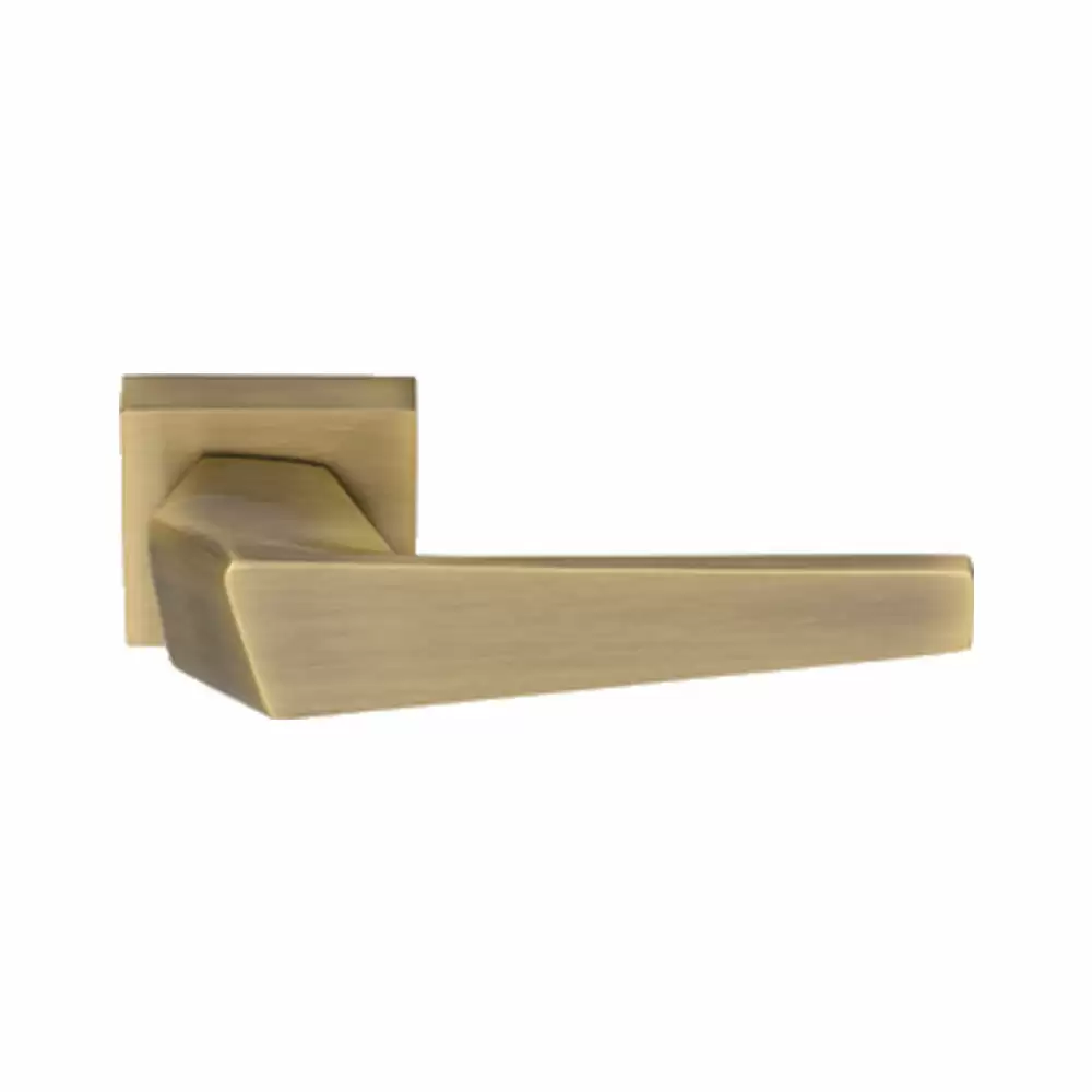 KBI Altima Brass Rose Mortise Door Handle - (Antique Finish)