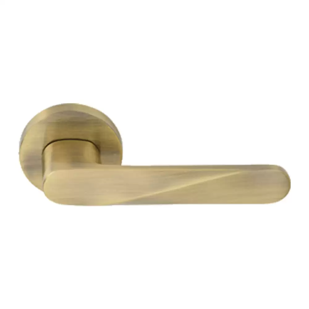 KBI Armani Brass Antique Mortise Door Handle - (Antique Finish)