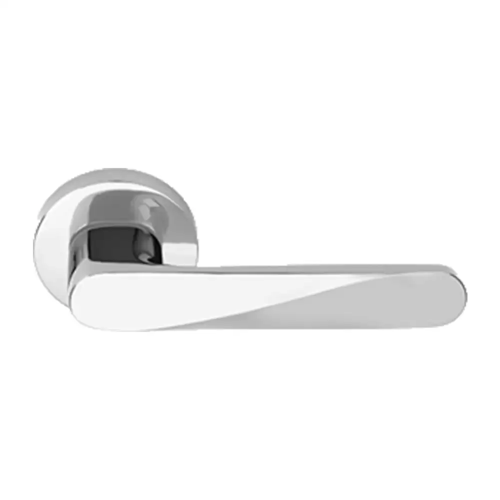 KBI Armani Brass Chrome Plated Mortise Door Handle - (Chrome Plated Finish)