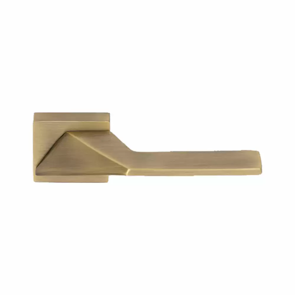 KBI Baleno Brass Rose Mortise Door Handle - (Antique Finish)