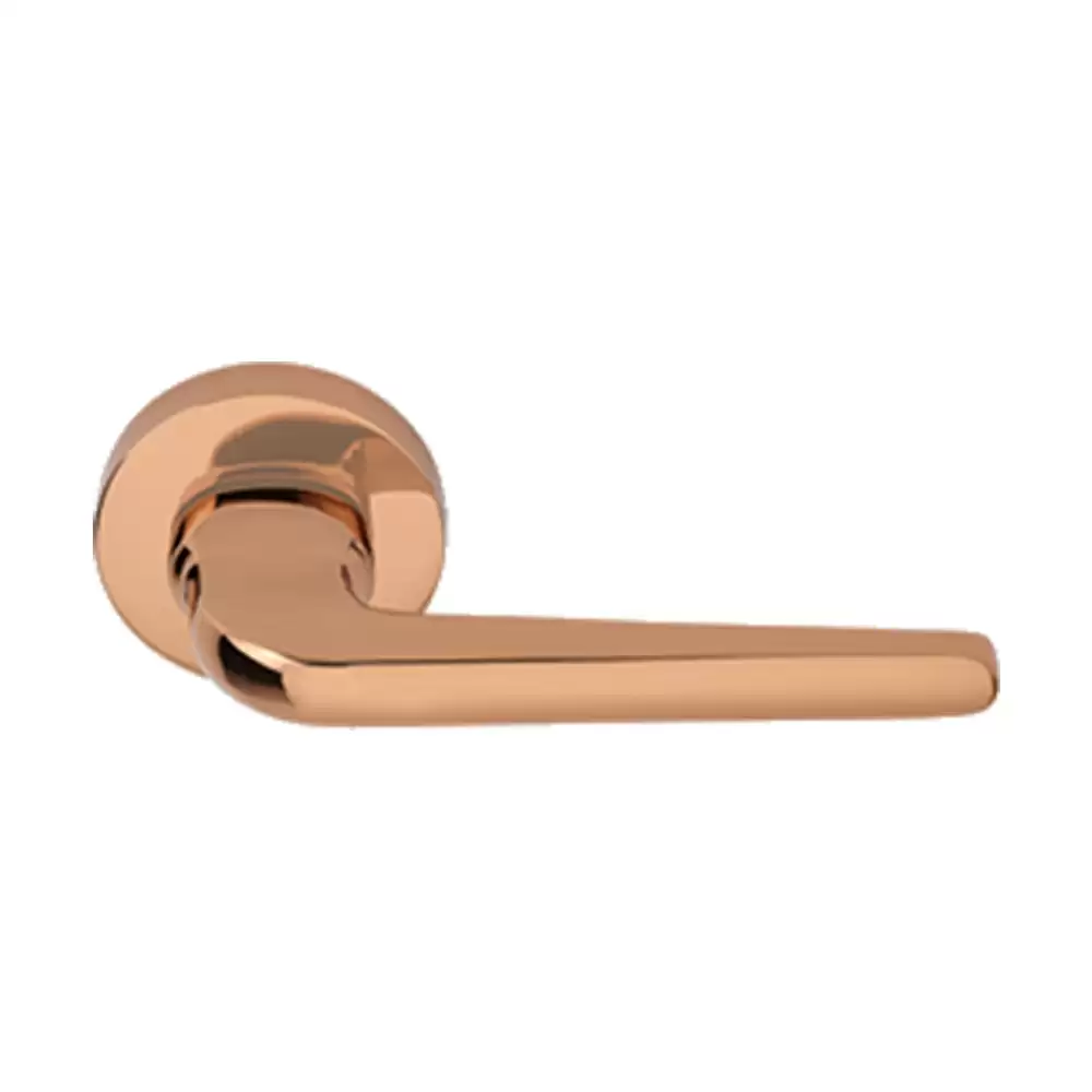 KBI Canon Brass Rose Gold PVD Mortise Door Handle - (Rose Gold PVD Finish)