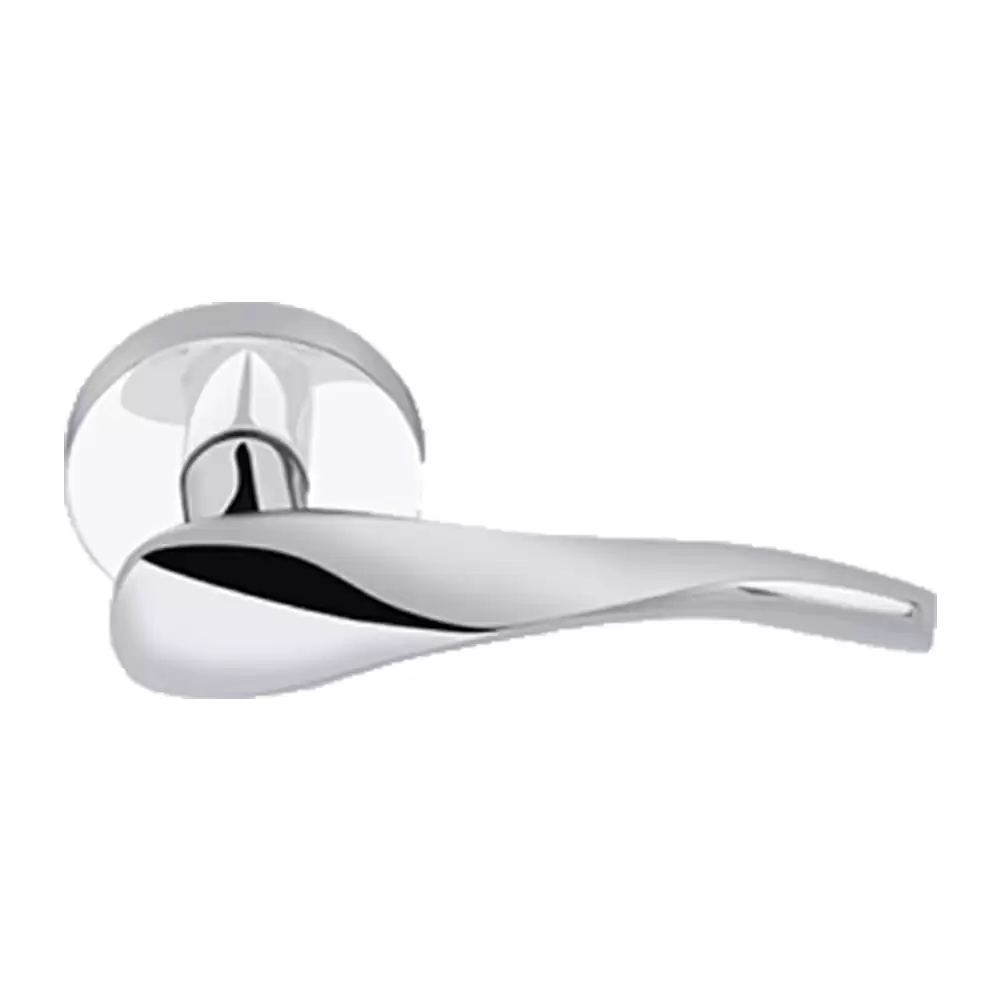 KBI Carlin Brass Chrome Plated Mortise Door Handle - (Chrome Plated Finish)