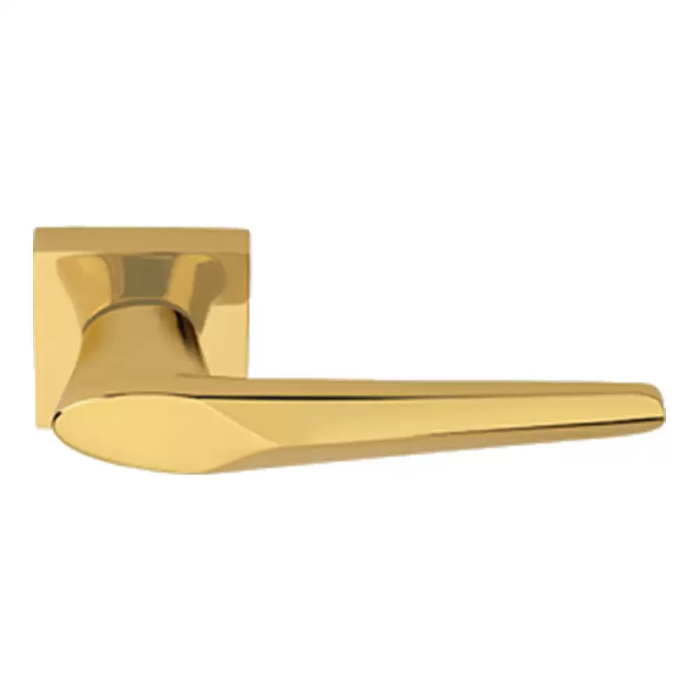 KBI Columbia Brass Gold PVD Mortise Door Handle - (Gold PVD Finish)