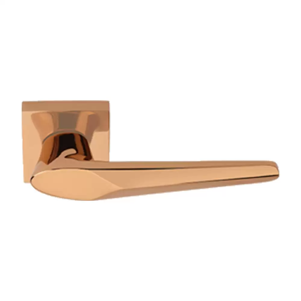 KBI Columbia Brass Rose Gold PVD Mortise Door Handle - (Rose Gold PVD Finish)