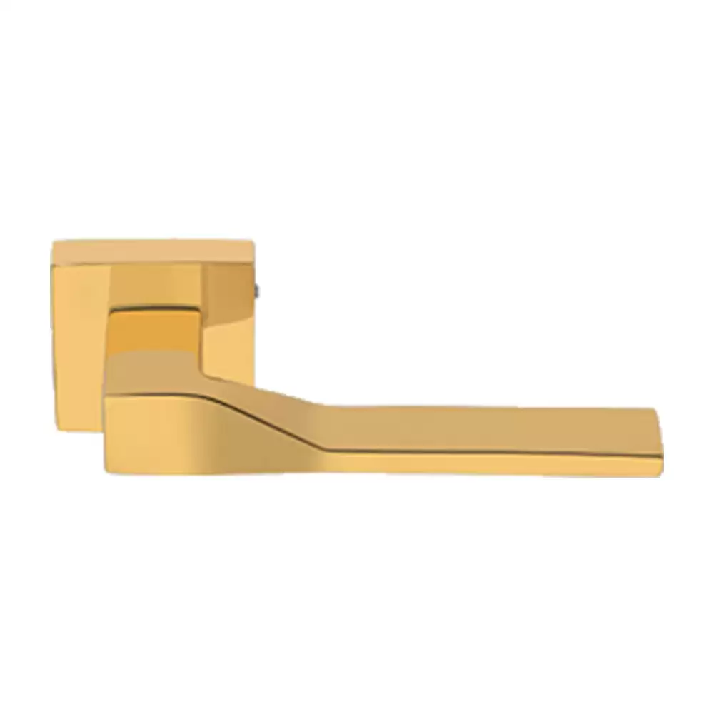 KBI Ducati Brass Gold PVD Mortise Door Handle - (Gold PVD Finish)