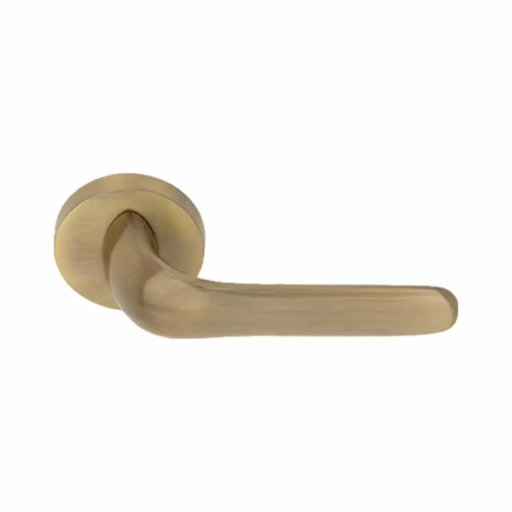 KBI Dx-Oriyo Brass Rose Mortise Door Handle - (Antique Finish)