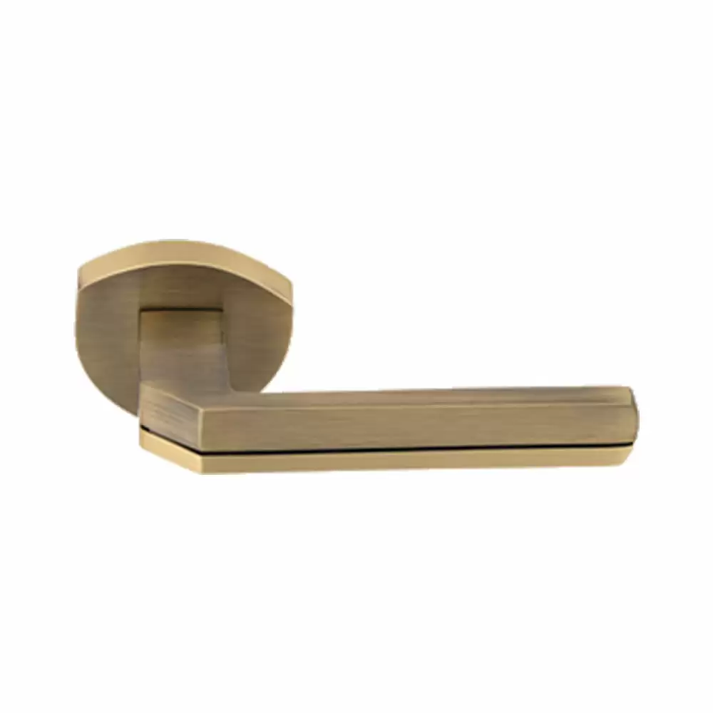 KBI Heart -Beat Brass Rose Mortise Door Handle - (Antique & Golden Finish)