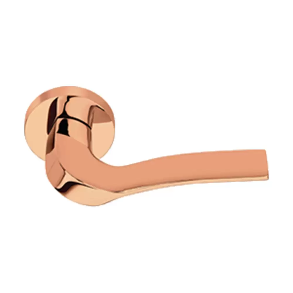 KBI Imperio Brass Rose Gold PVD Mortise Door Handle - (Rose Gold PVD Finish)