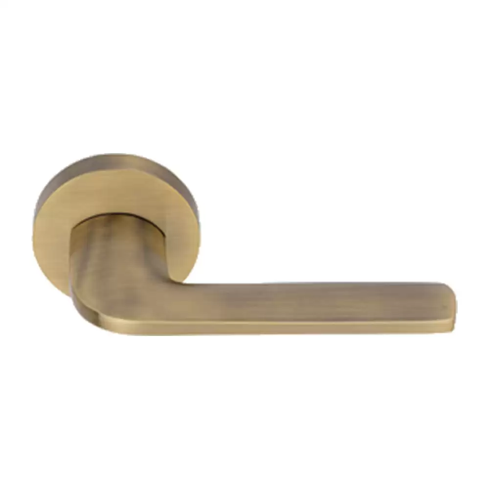 KBI Jbl Brass Rose Mortise Door Handle - (Antique Finish)